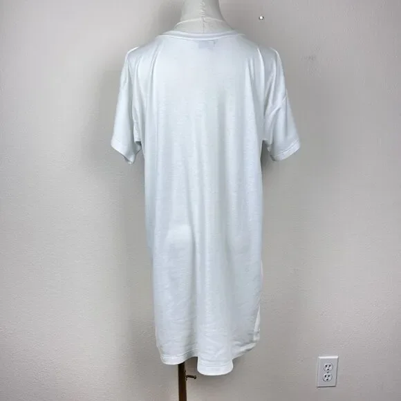 Vintage BJ Frog Sleep Shirt Womens Medium 80s Ducks Sailor Nautical Stripe Retro - Picture 2 of 11